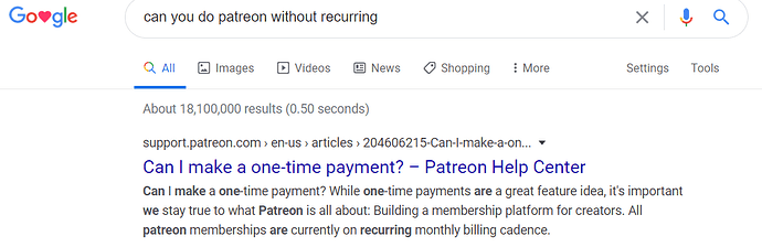 google patreon