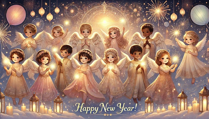 Happy New Year angels