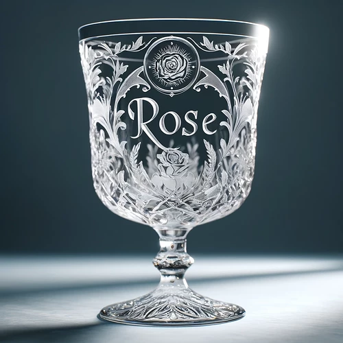 Rose clear chalice