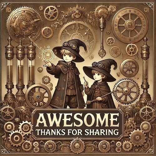 Awesome steampunk mage children