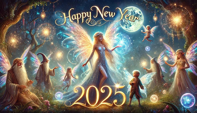 Happy New Year magical