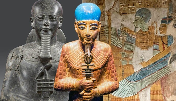 ptah-egyptian-god-statues-wall-fresco-featured