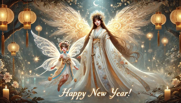 Happy New Year 2 angels
