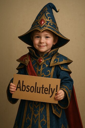 Absolutely mage child plain back