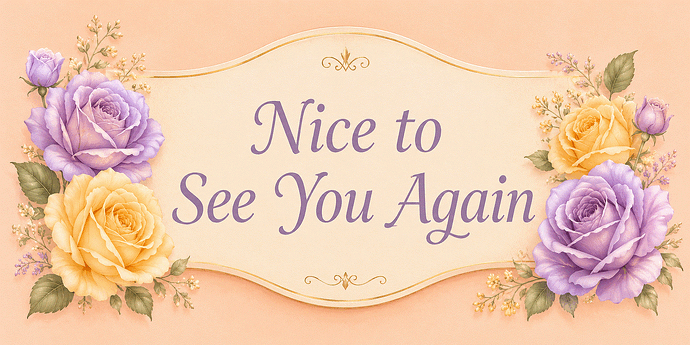Banner with roses gif