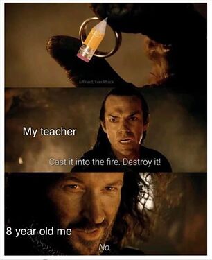 Lord of The Rings Pencil Fire Destroy It No