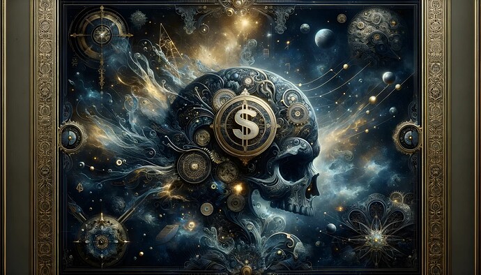 DALL·E 2024-06-01 01.37.51 - An intricate and sophisticated depiction of a 'money brain field' exuding mystery, prestige, exclusivity, and power. The scene should feature dark blu (1)