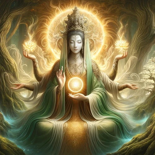 Kwan Yin of the Tree of Life fused with Empress Nuwa 2