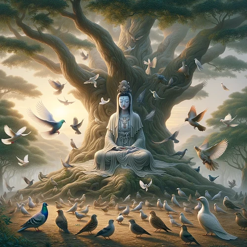 Kwan Yin of the Birds