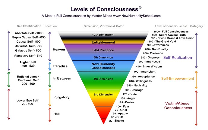 scale of consciousness