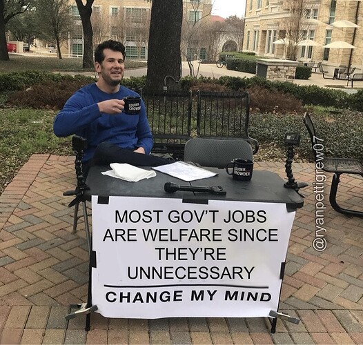 gov jobs are welfare