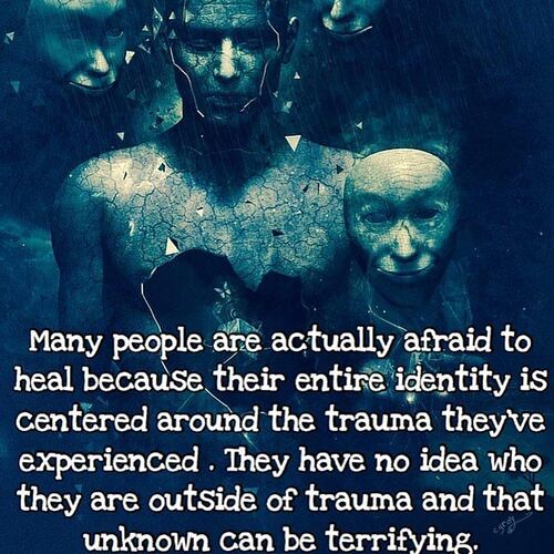 many people are actually afraid to heal