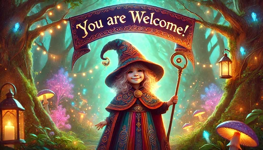 You are welcome mage child