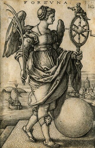 Fortuna-engraving-Hans-Sebald-Beham-1541