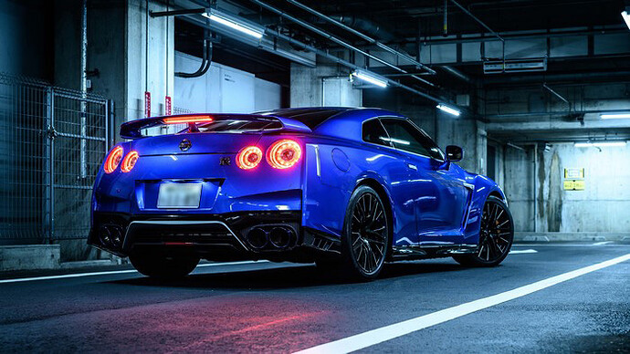 925922-Nissan-GT-R-car-vehicle-blue-cars-parking-lot-supercars