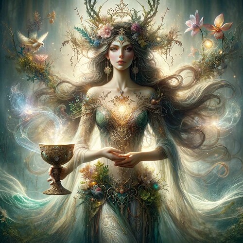 Aine and Queen of Cups fusion