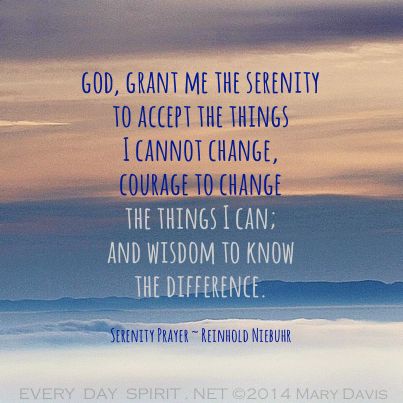 serenity prayer