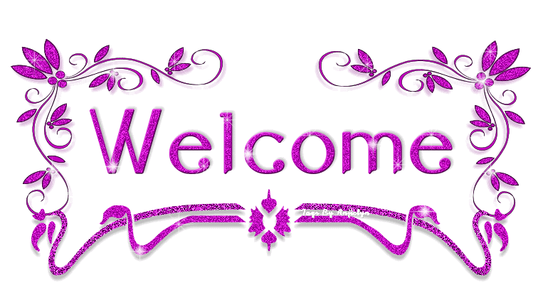 Welcome violet sparkles Transparent